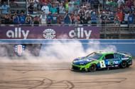 Kyle Busch (8) spins at Nashville in his No. 8 RCR Chevrolet. Source: Imagn